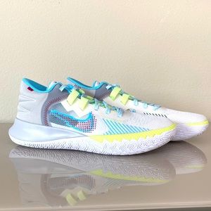 NEW Nike Mens Kyrie Flytrap V White/Sweet-Beet-Grey Fog Size 12